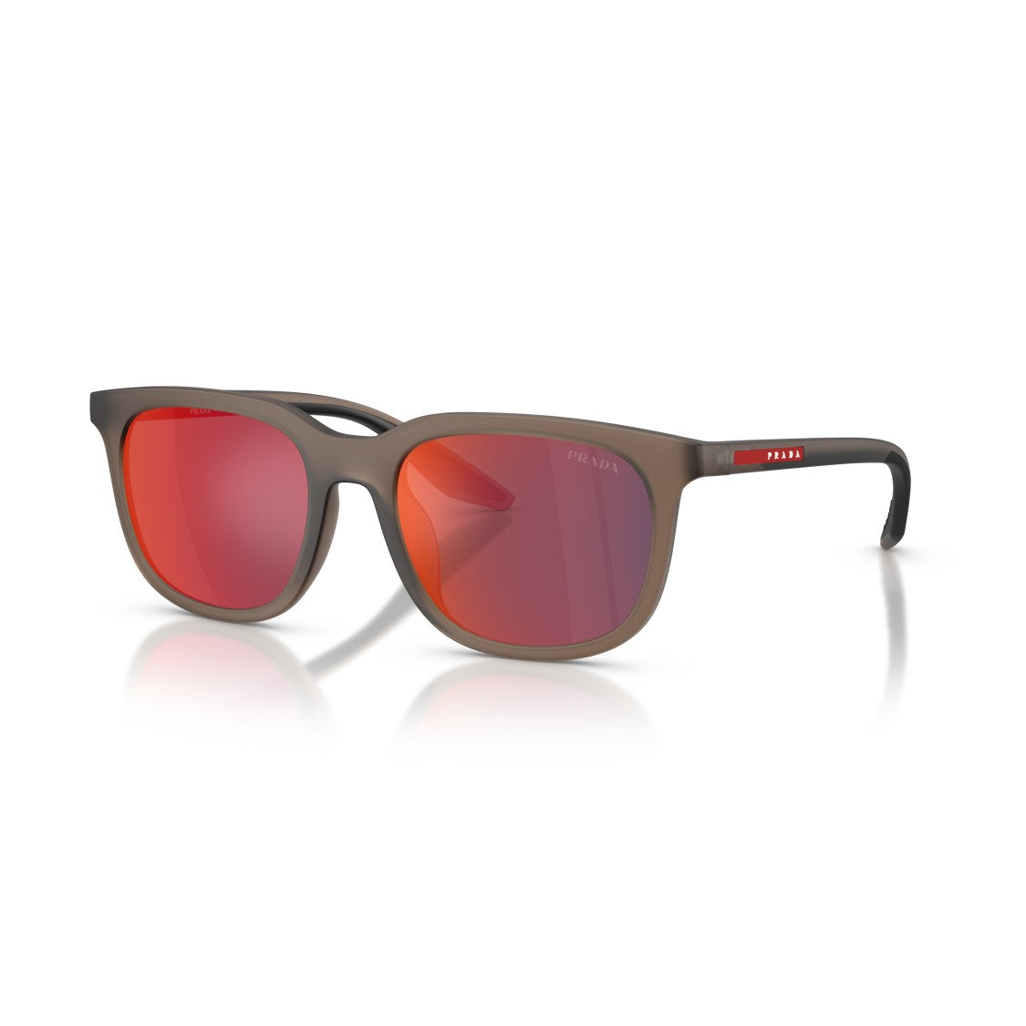 Prada Linea Rossa 0Ps B09su Matte Brown Sunglasses