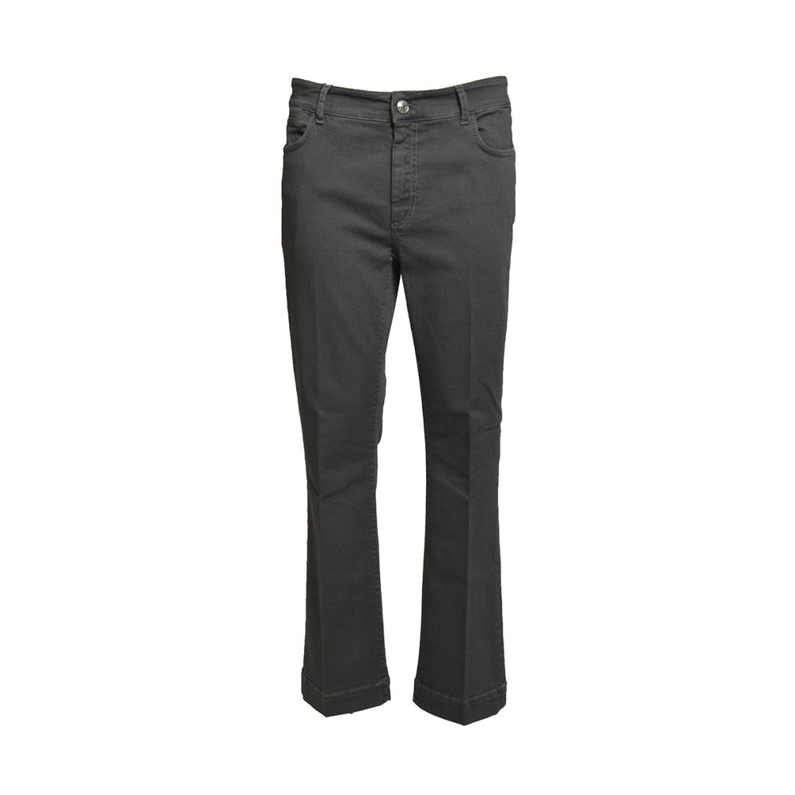 Sportmax Cropped Grey Bull Stretch Jeans