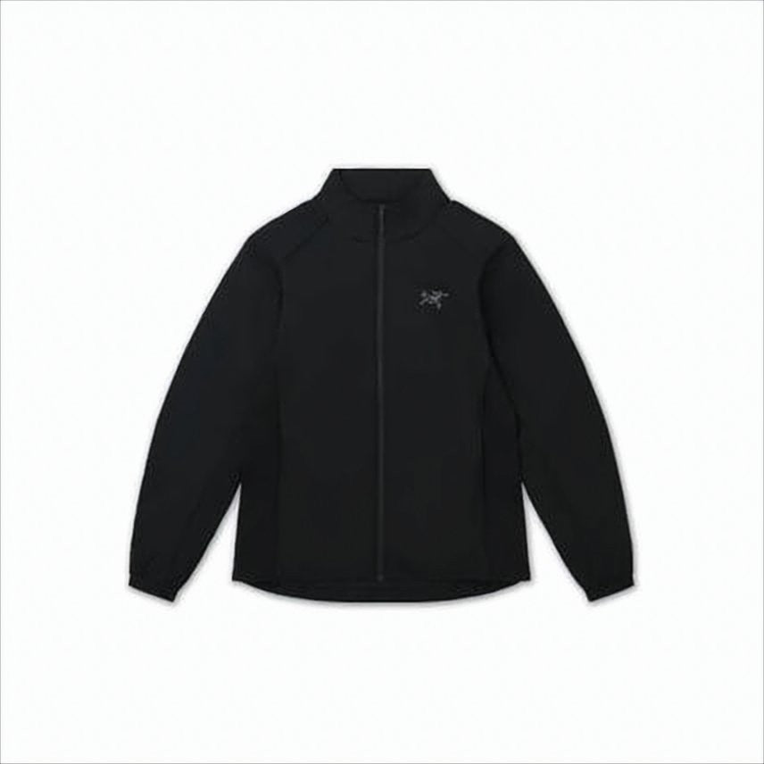 Arc'teryx Black Full-Zip Jacket With High Collar