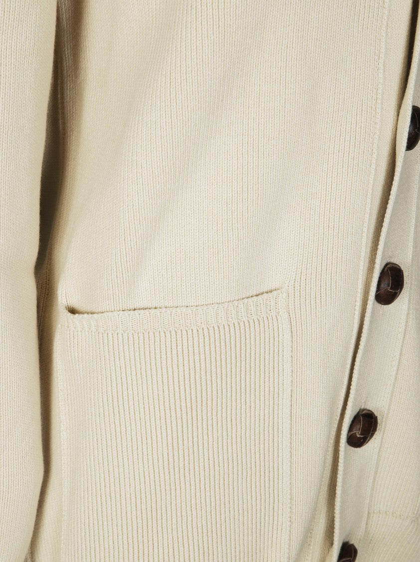 Golden Goose Cotton Cardigan With Five-Button Front And Logo Detail
