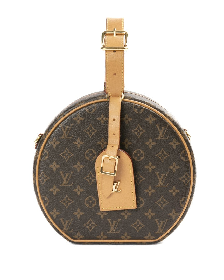 Louis Vuitton Monogram Petite Boite Chapeau Canvas Handbag