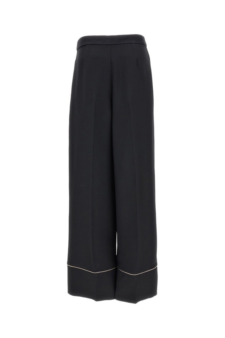 Fendi Straight-Leg Tailored Trousers With Contrast Piping