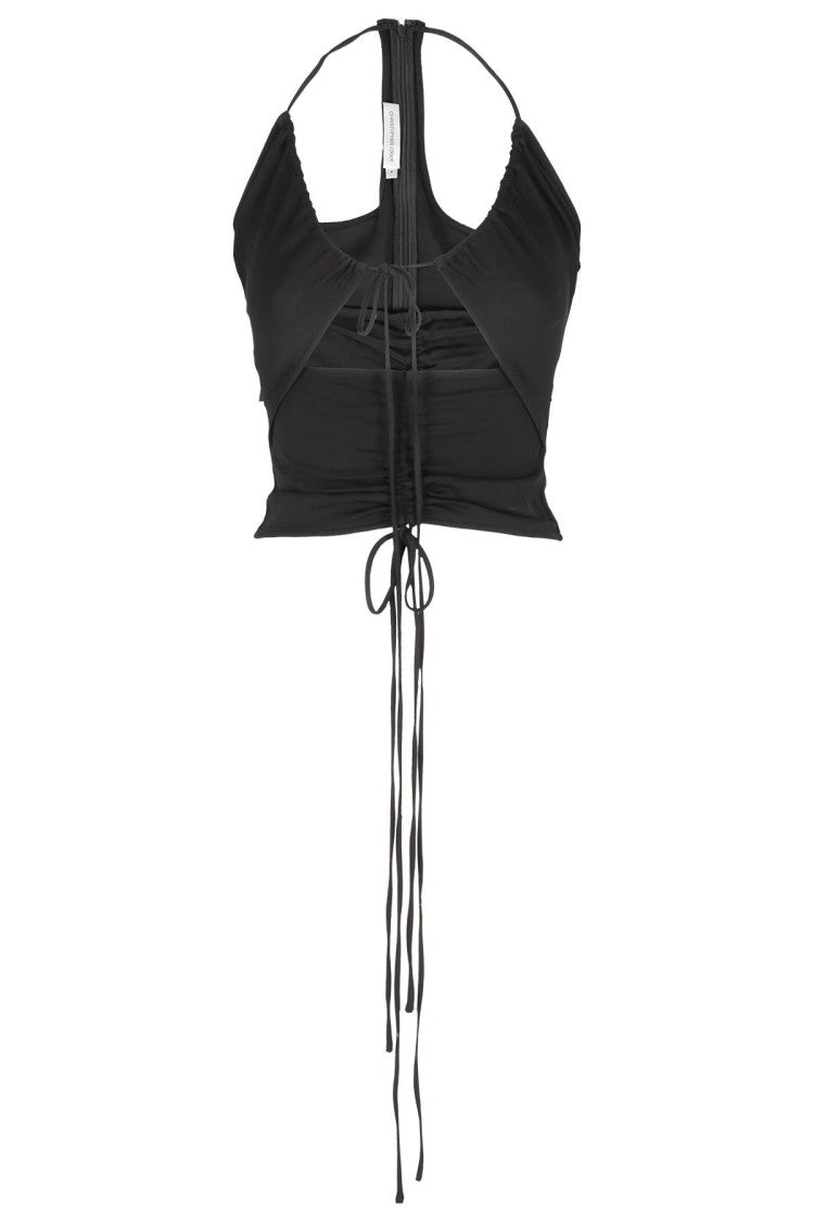 Christopher Esber Ruched Disconnect Halter Top