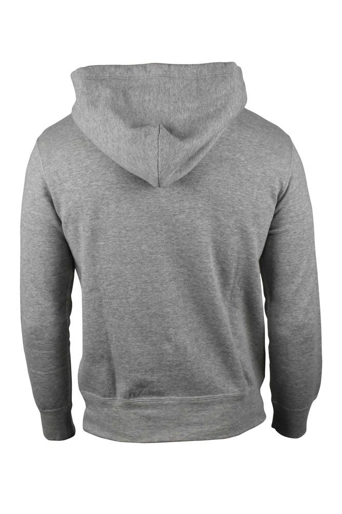 Comme Des Garçons Grey Cotton Hoodie With Embroidered Heart Detail