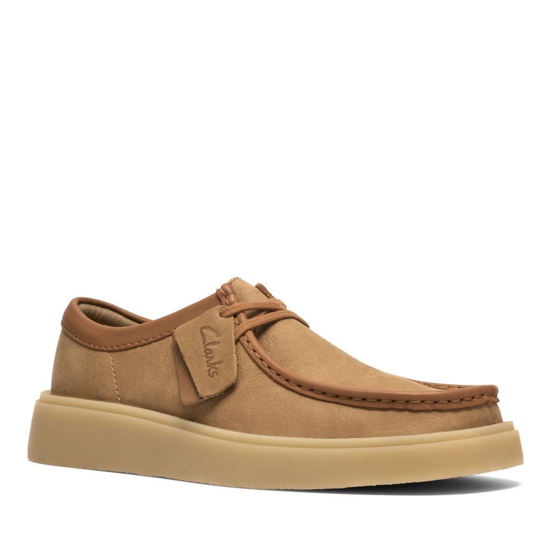 Clarks Torview G Brown Moccasin-Style Leather Sneakers