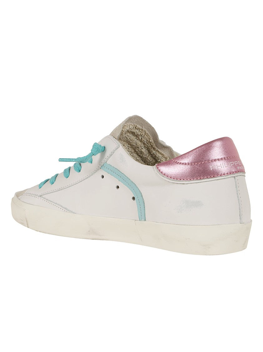 Philippe Model Vintage-Inspired Low-Top Sneakers With Colorful Accents