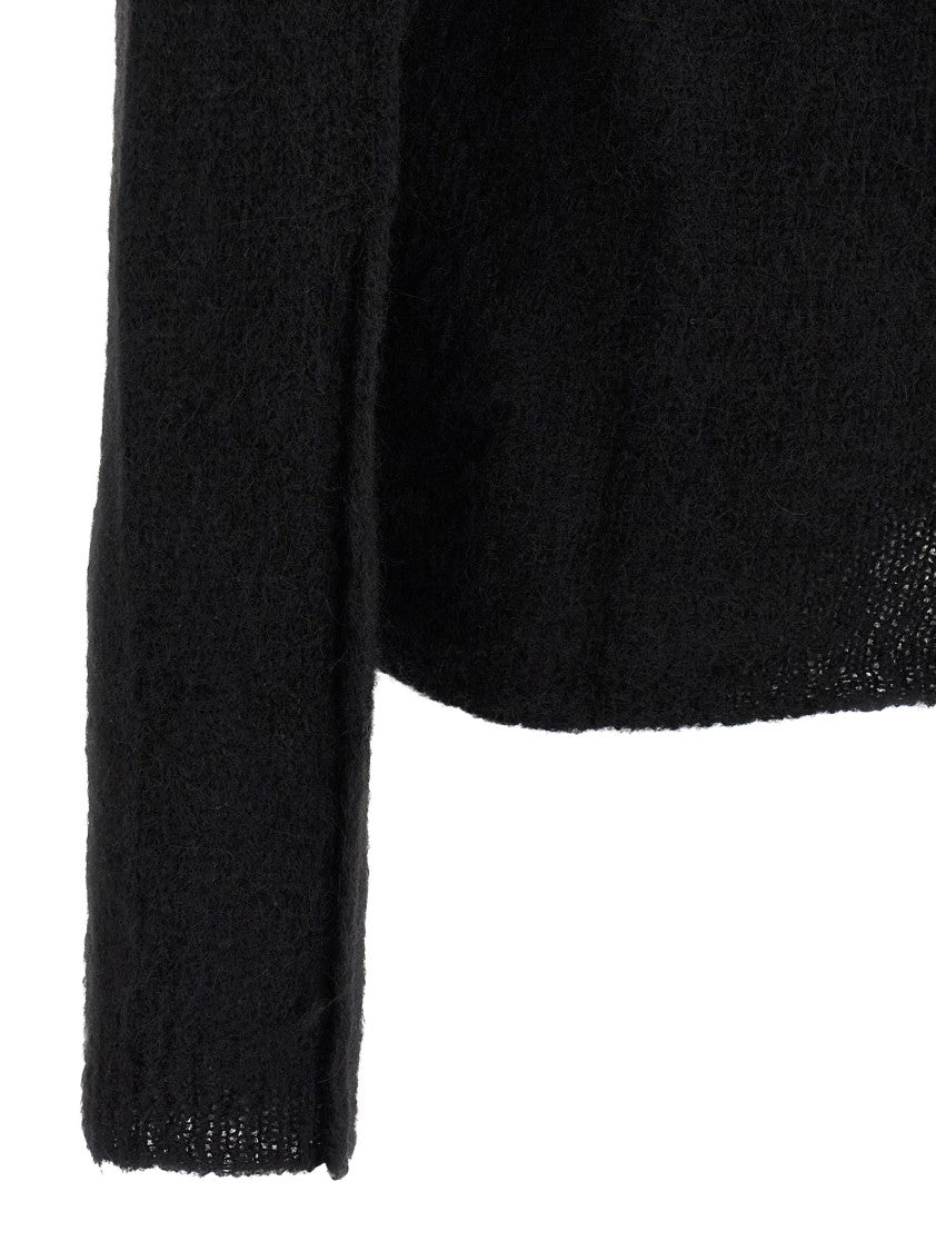 Thom Krom Alpaca Blend Hooded Sweater With Long Cuffed Sleeves