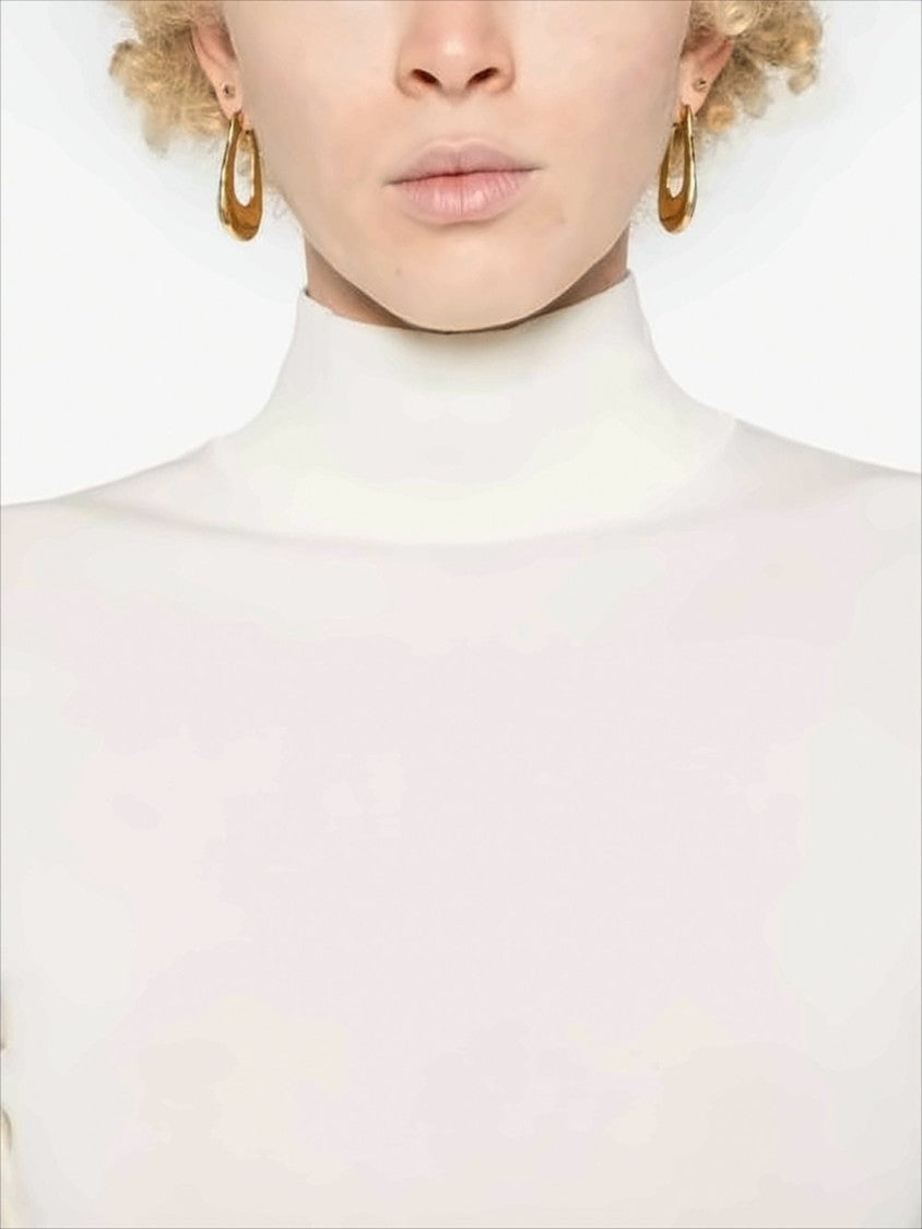 Lemaire Long-Sleeved High Neck Sweater With Minimalist Design