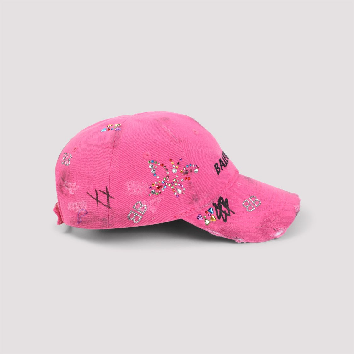 Balenciaga Pink Cotton Upcycled Cap