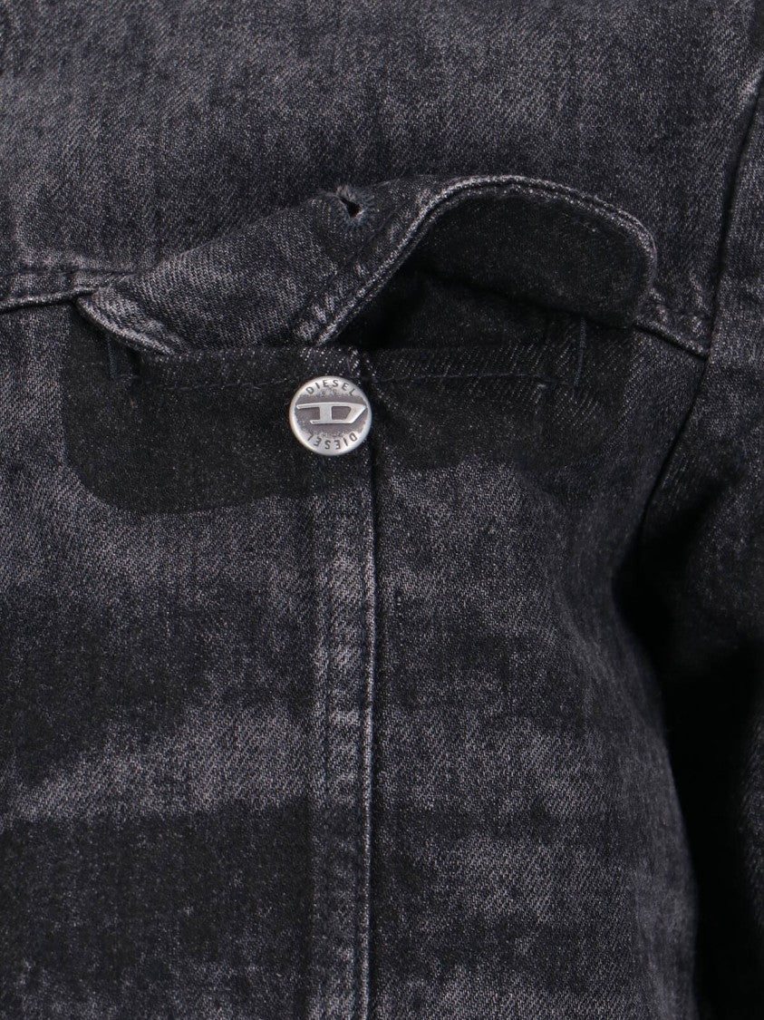 Diesel De-Graffy-Fsh Denim Jacket – Black