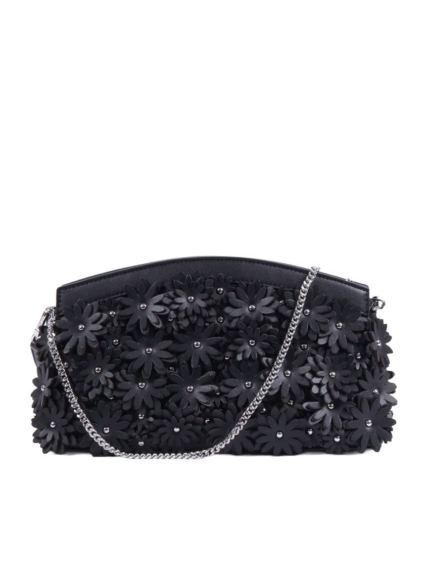 Michael Kors Floral Appliqué Dome Chain Clutch