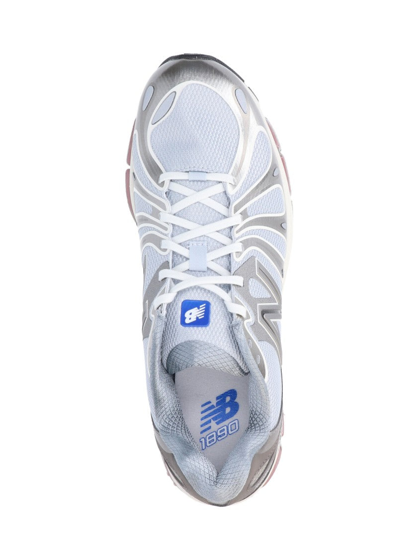 New Balance White Mesh Synthetic Performance Sneakers