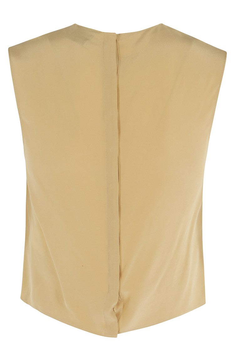 Alysi Silk Hand Sleeveless Top