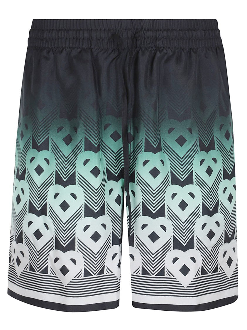 Casablanca Gradient Monogram Silk Twill Shorts