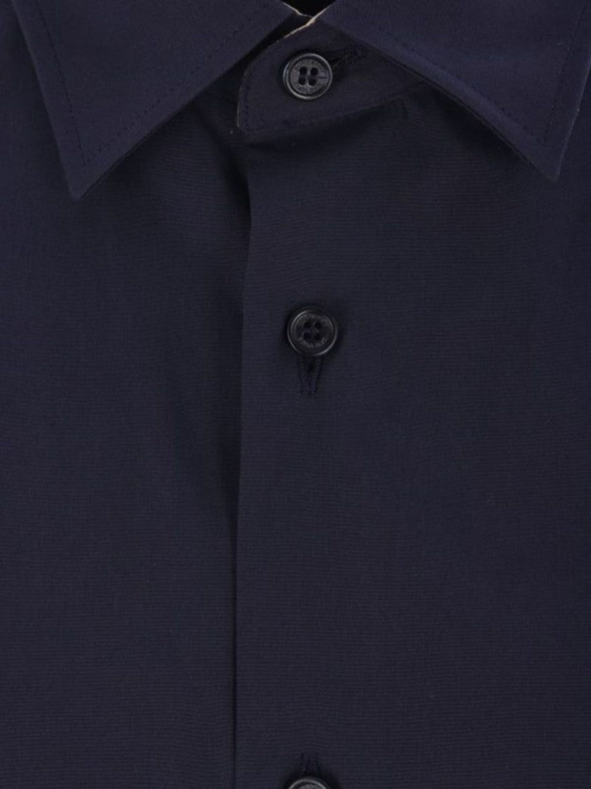 Burberry Sherfield Blue Equestrian Cotton Shirt