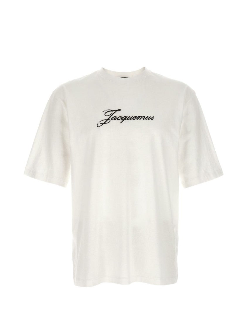 Jacquemus Silk And Nylon Blend Crew Neck T-Shirt