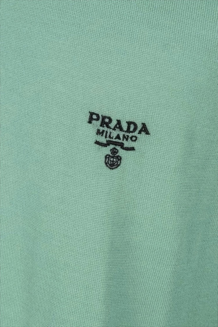 Prada Relaxed Fit Green Wool Sweater