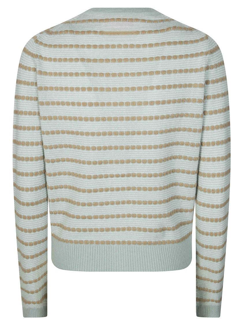 Guest In Residence Pebble Stripe Jane Button-Down Cardigan