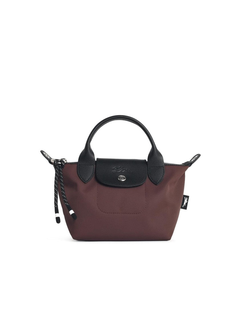 Longchamp Bag With 'Xs Le Pliage Energy' Handle In Tela Cocoa