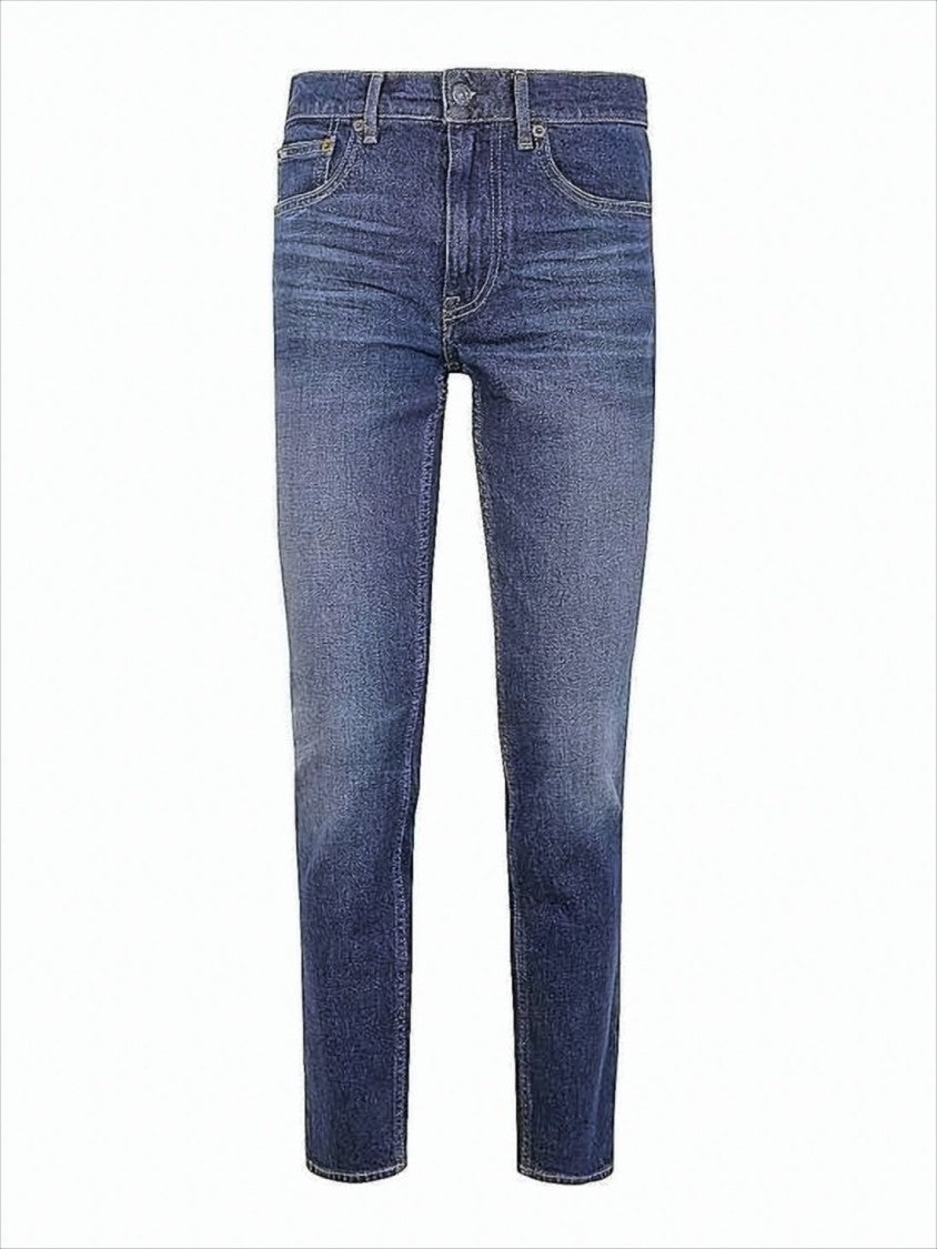 Polo Ralph Lauren Slim-Fit Denim Pants With Mid-Rise Waist And Classic Five-Pocket Design