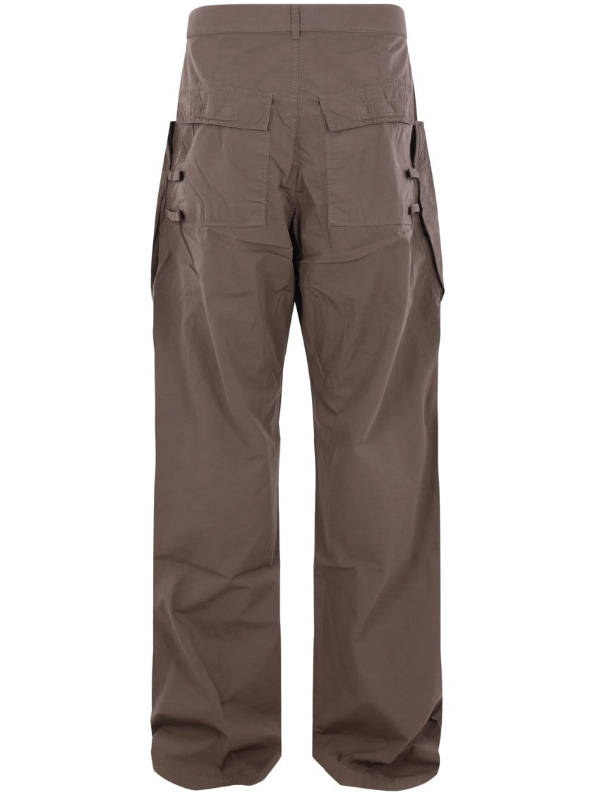 Drkshdw By Rick Owens Stefan Multi-Pocket Cotton Cargo Pants