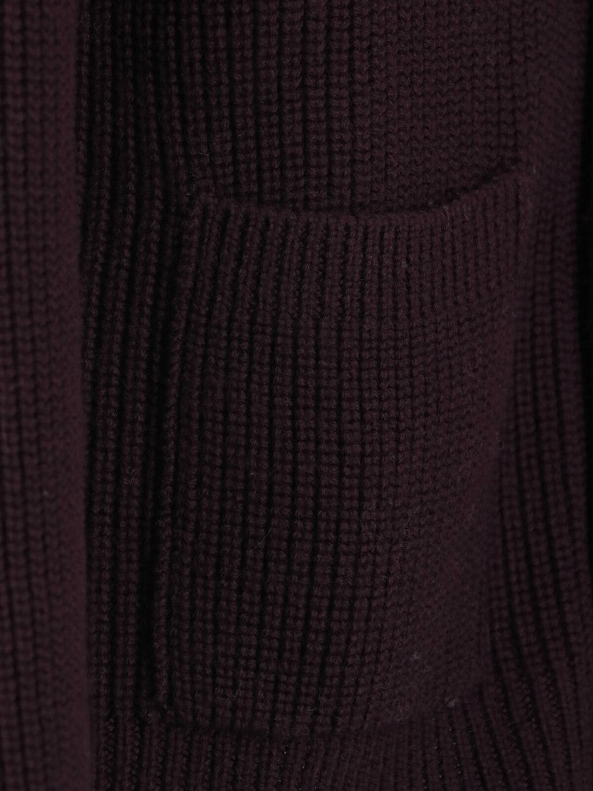 Drumohr Ribbed Knit Cardigan With Shawl Collar