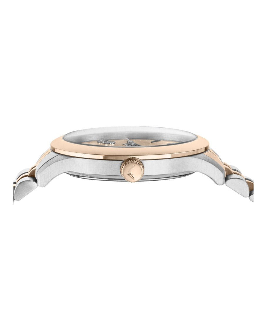 Ferragamo Duo Rose Gold Silver Two-Tone Watch
