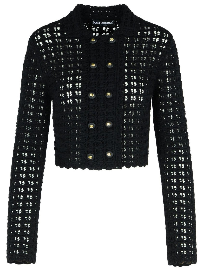 Dolce & Gabbana Black Virgin Wool Jacket