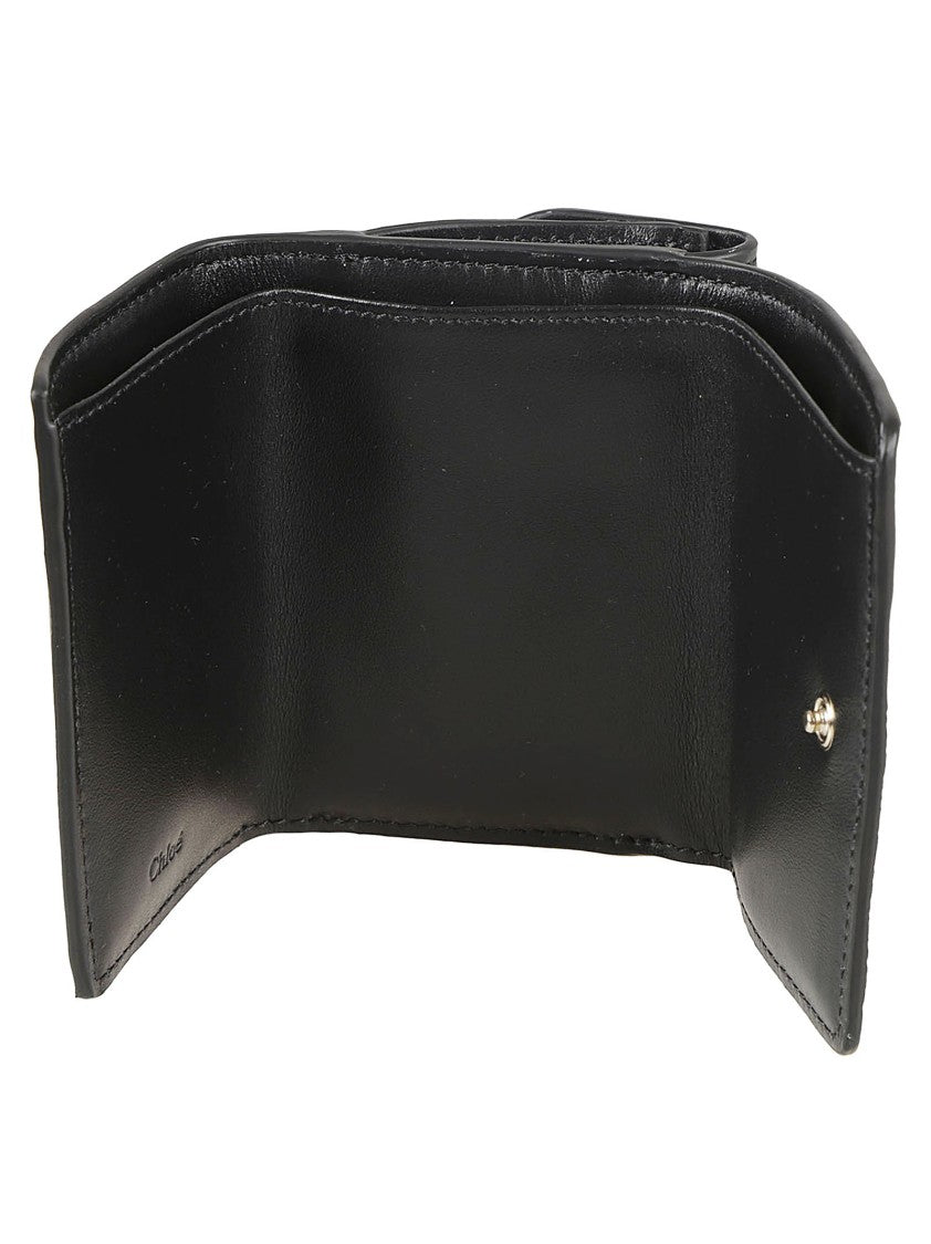 Chloé Compact Black Calf Leather Wallet