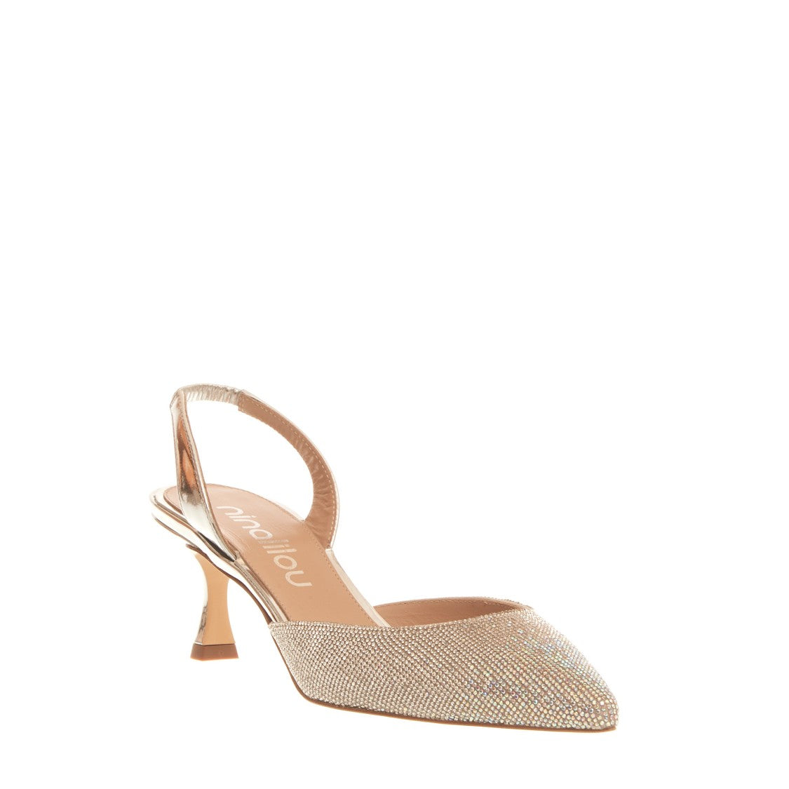 Ninalilou Slingback Pumps With Crystal Strass And 55Mm Heel
