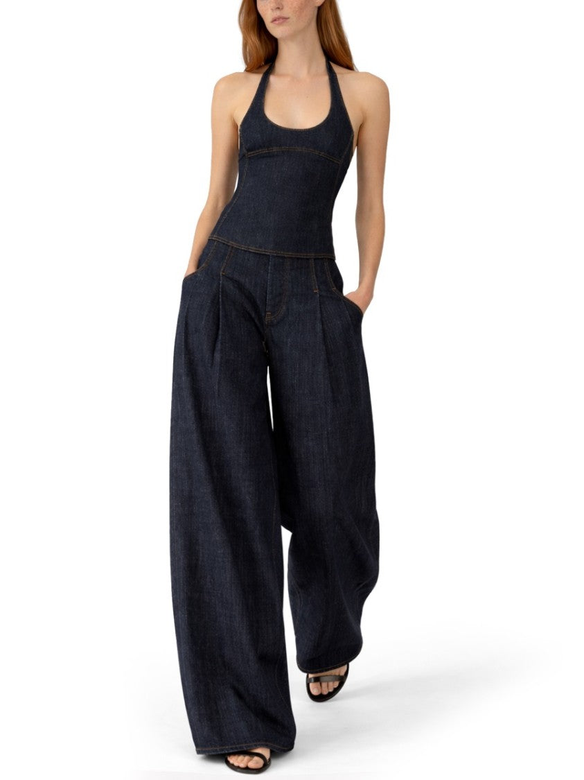 Jacquemus Neutrals Lavoir Halter Neck Top