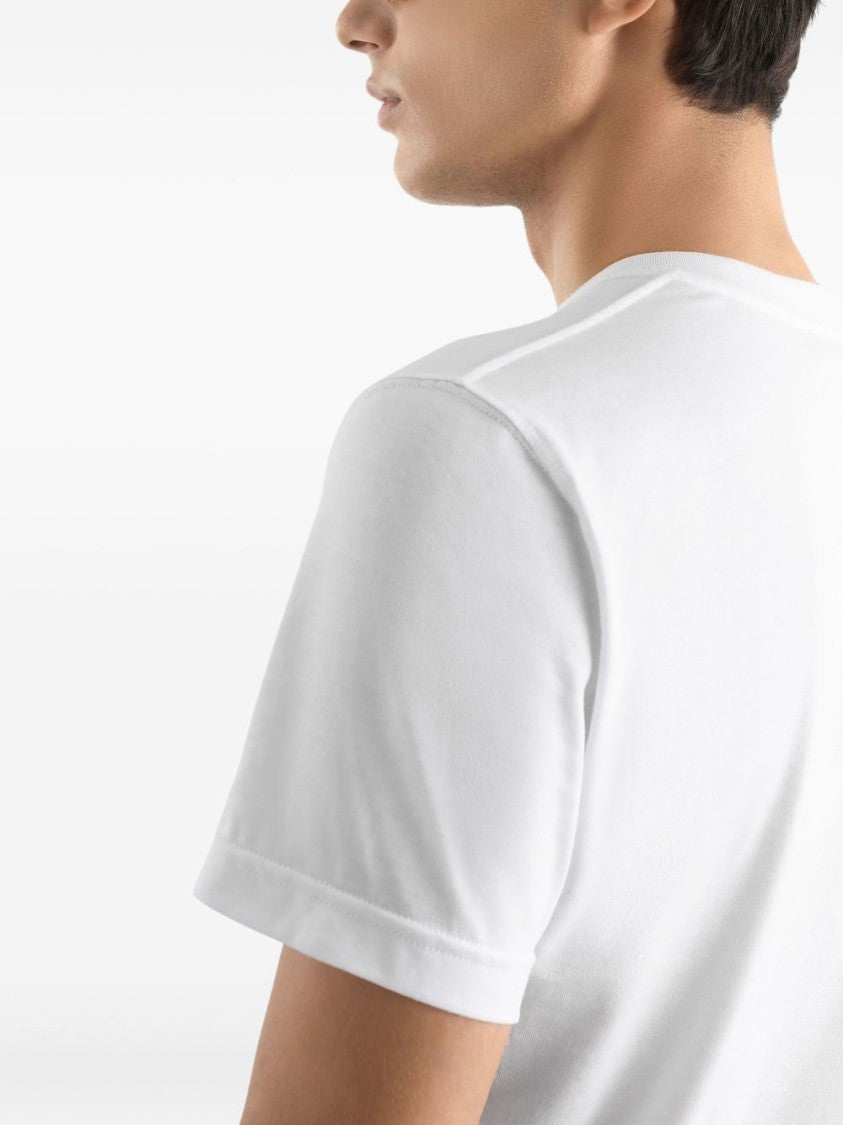 Dolce & Gabbana Classic Crewneck T-Shirt With Embroidered Emblem