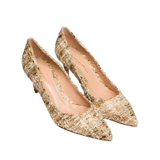 Gianvito Rossi Boucle Nude Pumps 70