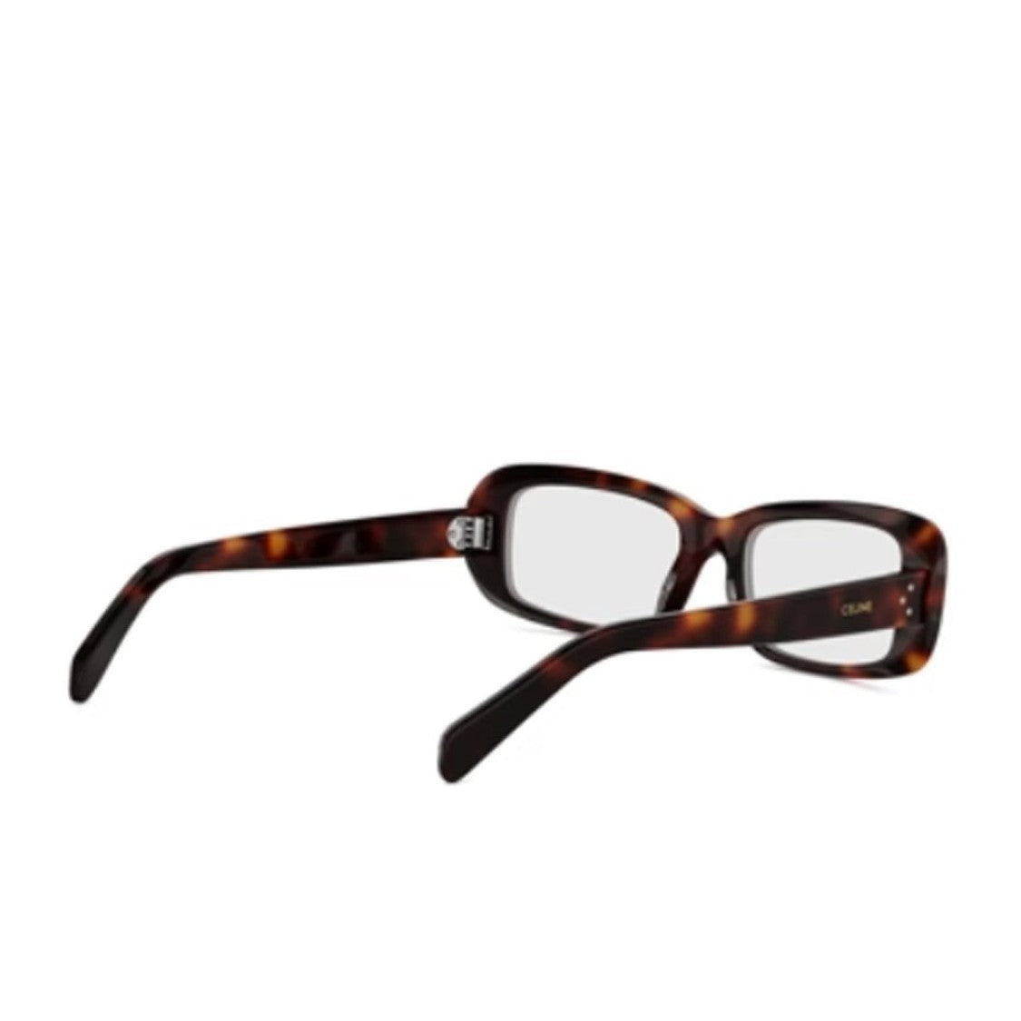 Celine Havana Three Dots Acetate Rectangular Sunglasses
