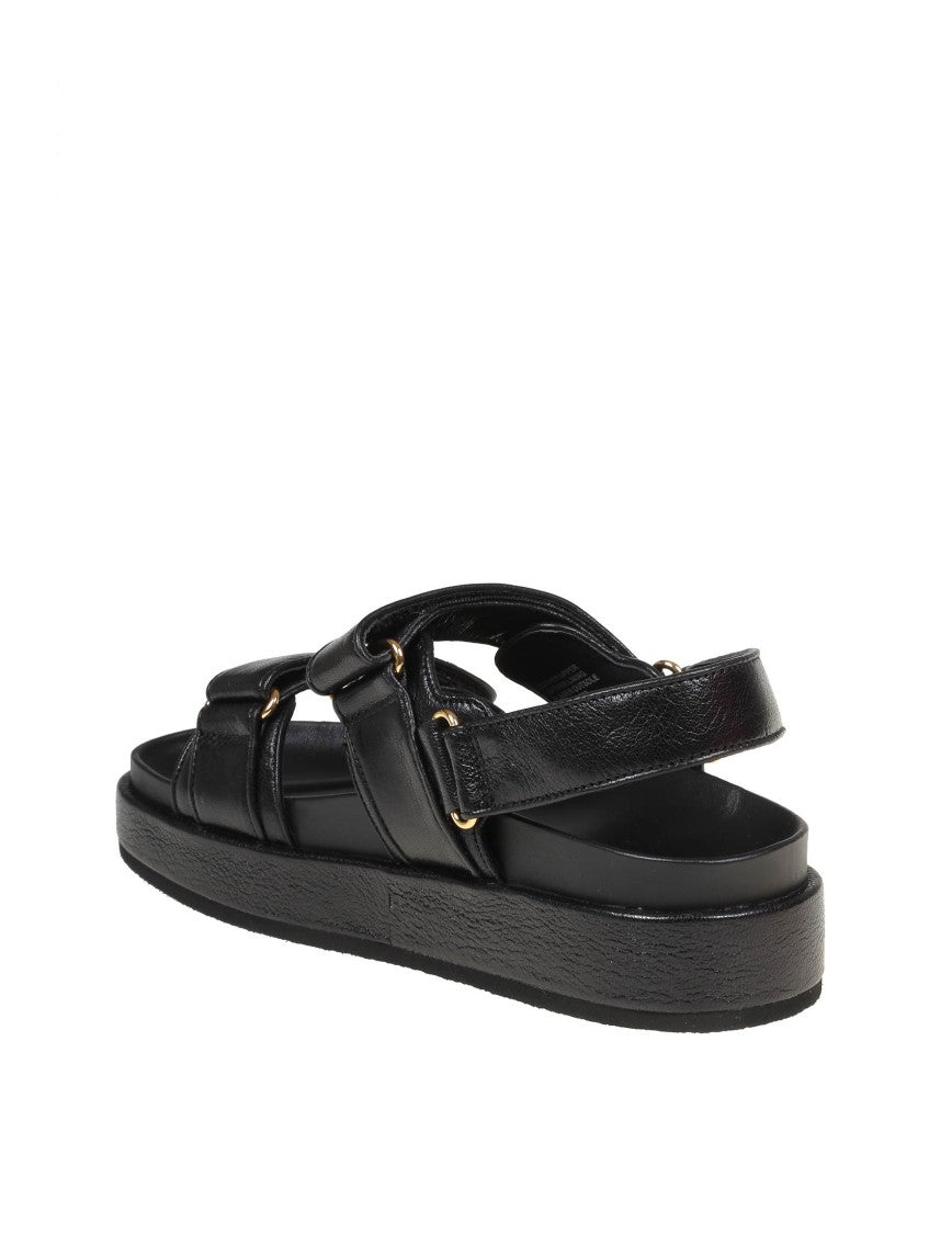 Tory Burch Kira Sandal In Black Leather