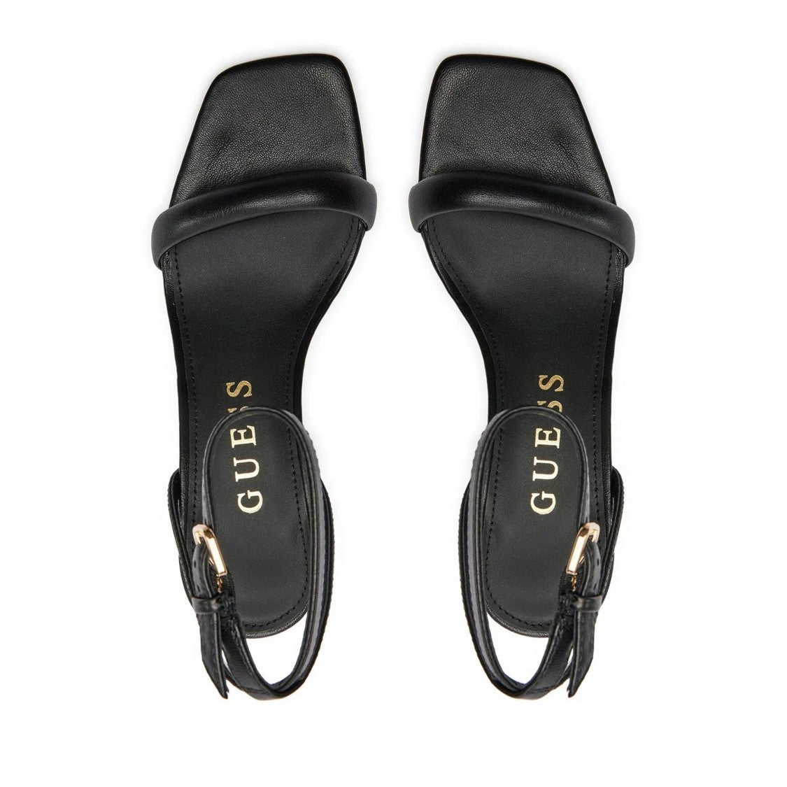 Guess Black Gelectra Studded Block Heel Sandals