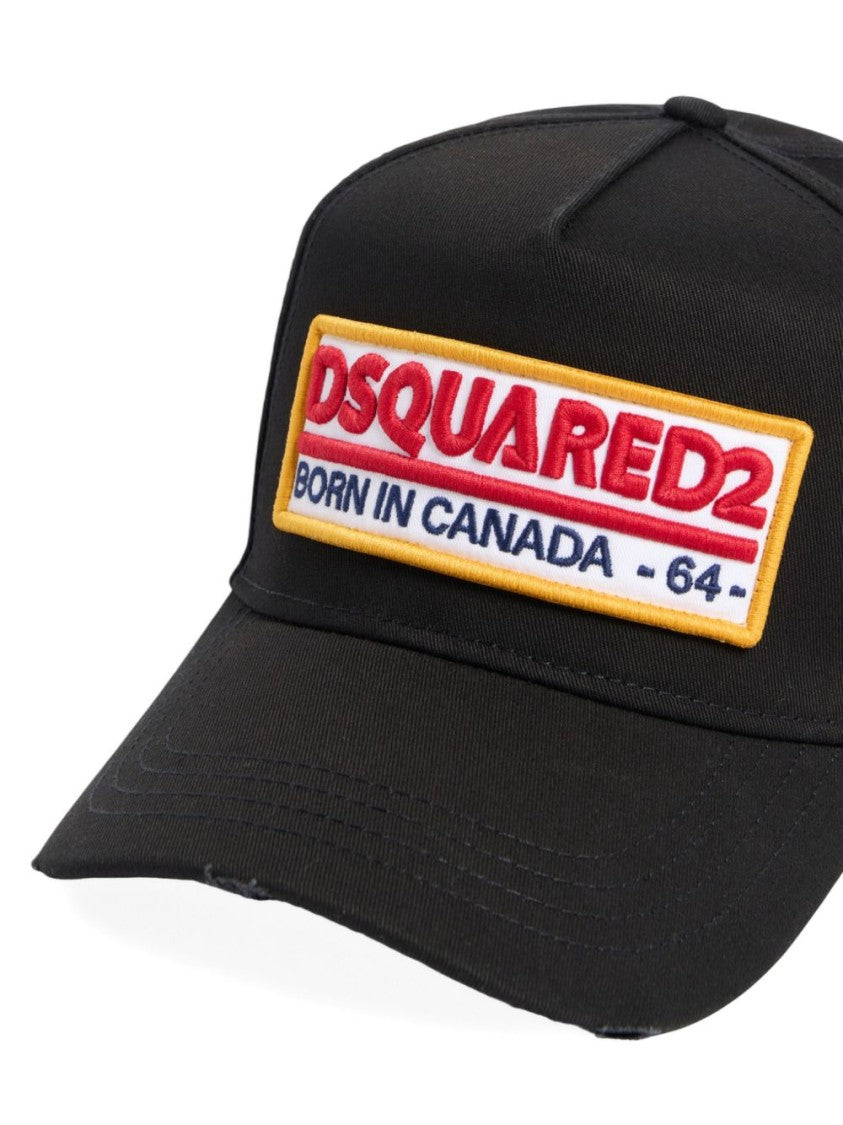 Dsquared2 Baseball Cap With Bold Rectangular Logo Patch