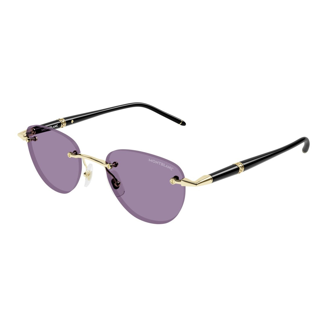 Montblanc Mb0412s Rimless Cat-Eye Sunglasses With Gold-Tone Accents