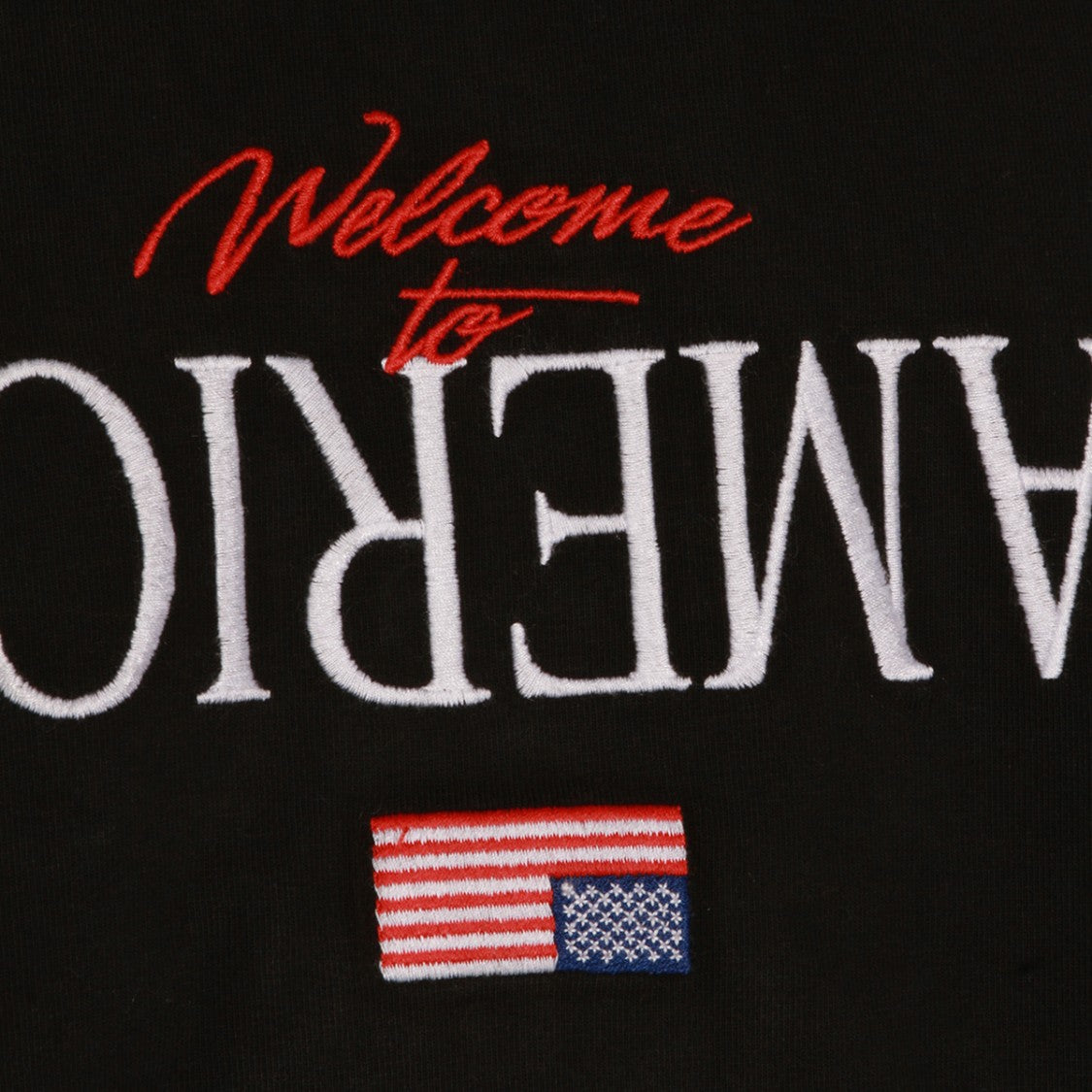 Willy Chavarria Black Oversized T-Shirt With Inverted Embroidered Text