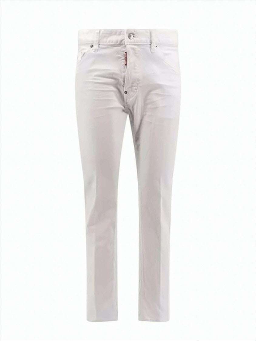 Dsquared2 Slim-Fit White Denim Pants