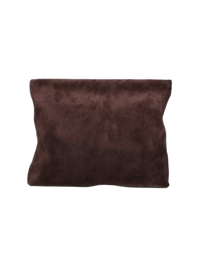 Nili Lotan Brown Jerry Rectangular Suede Pouch