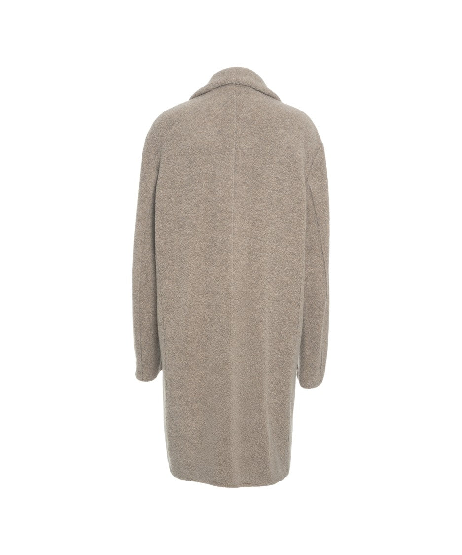 Harris Wharf London Timeless Wool Blend Coat With Relaxed Fit And Classic Collar