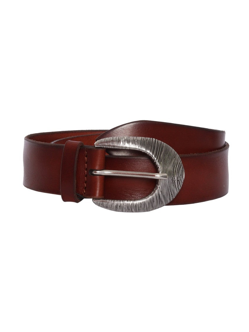 Claudio Orciani Brown Calf Textured Belt