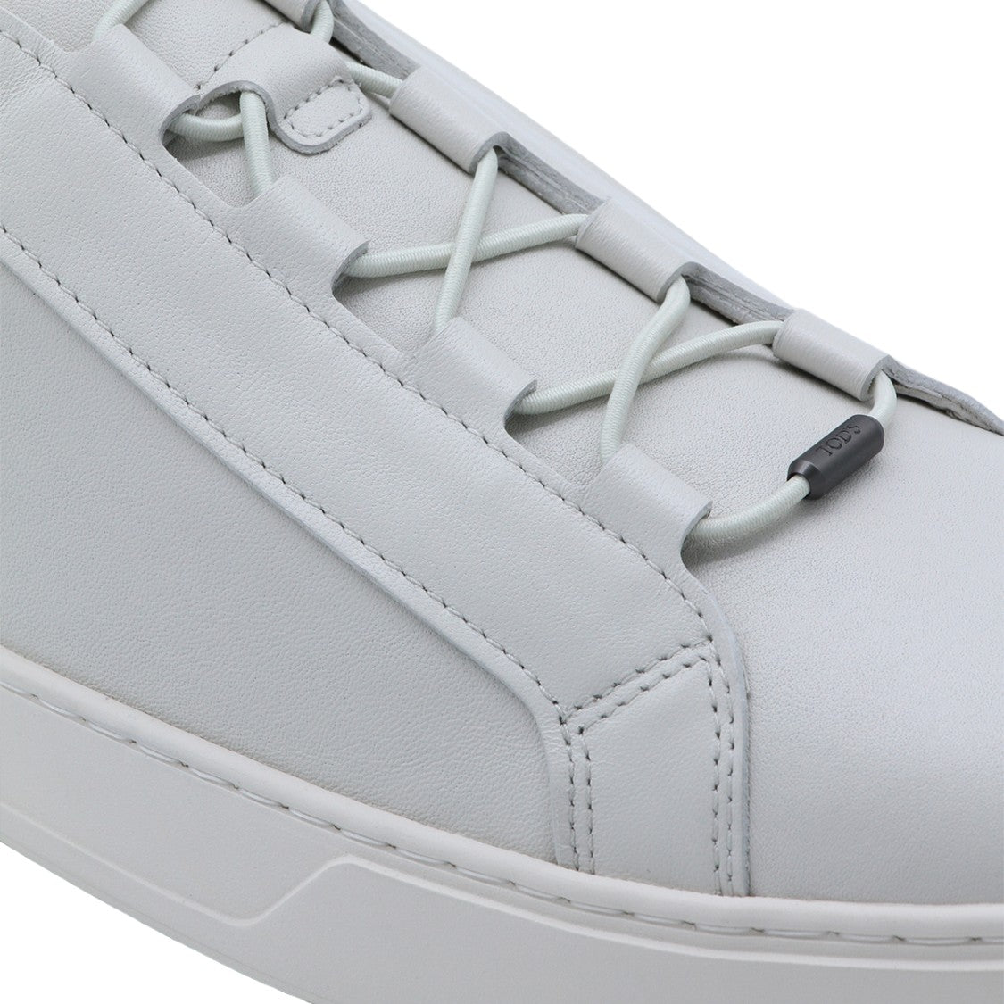 Tod's Leather Sneakers With Unique Lacing System