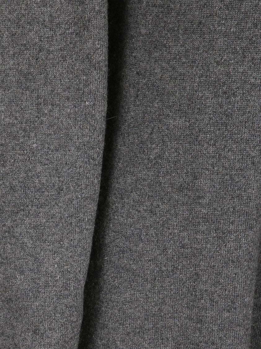 Jil Sander Relaxed Fit Midi Dress With Mock Neck And Long Sleeves