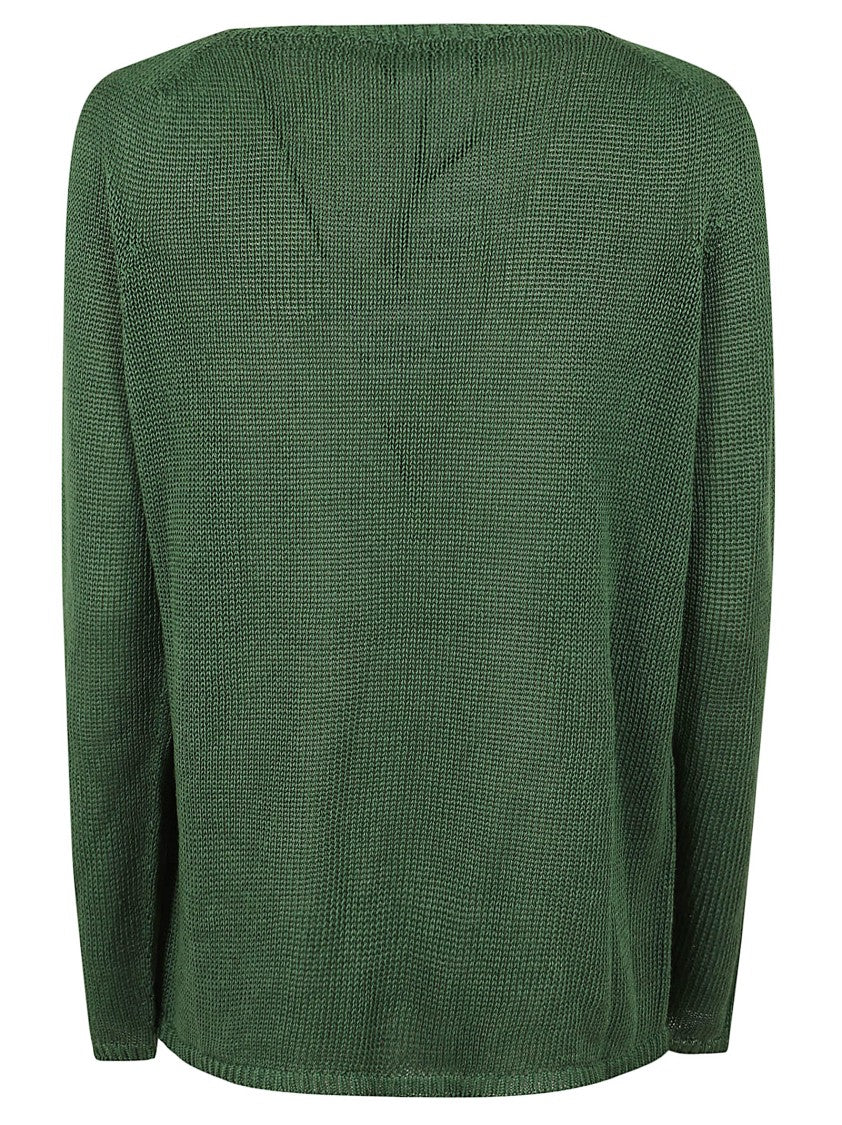 Max Mara Giolino Boat Neck Linen Sweater