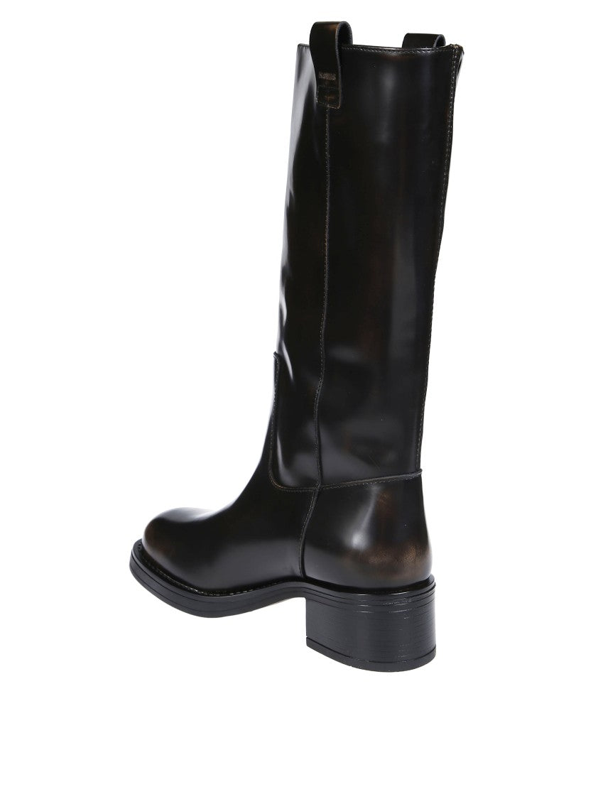 Alohas Sajan Vintage Brown Leather Boots
