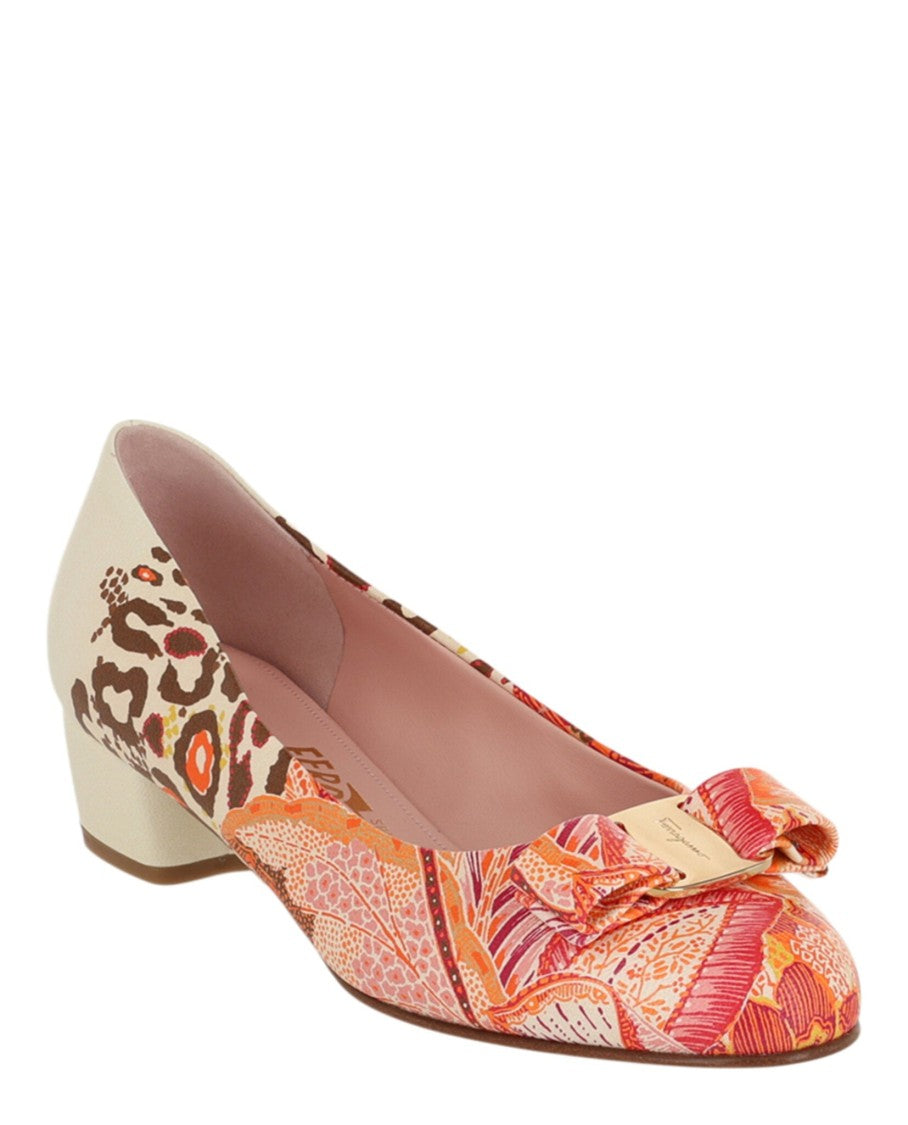 Ferragamo Vara Print Pumps
