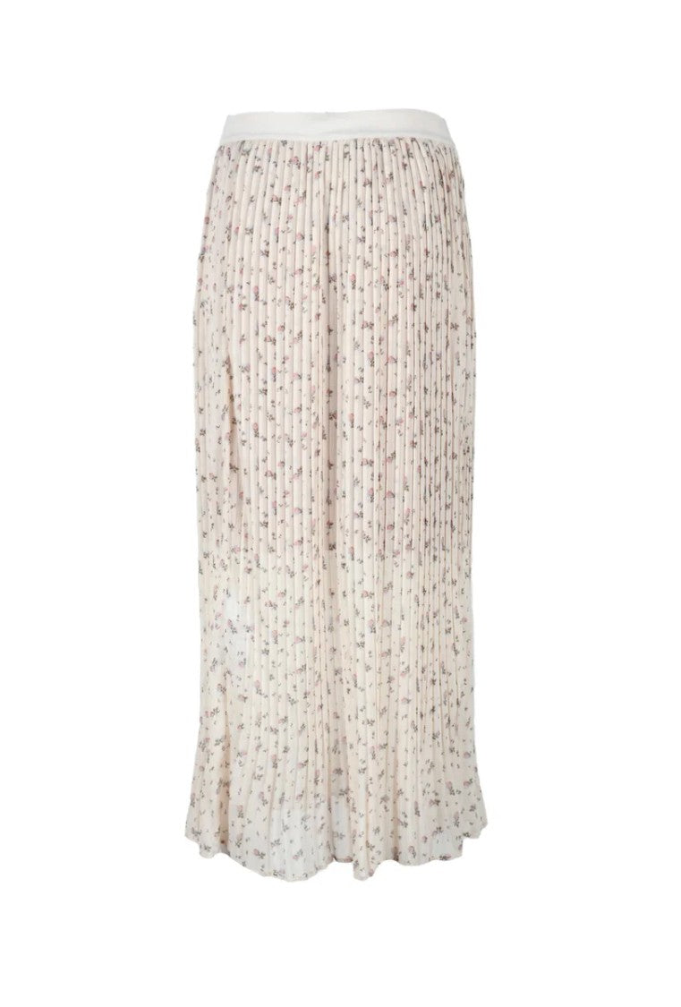 Semi Couture White Viscose Skirt