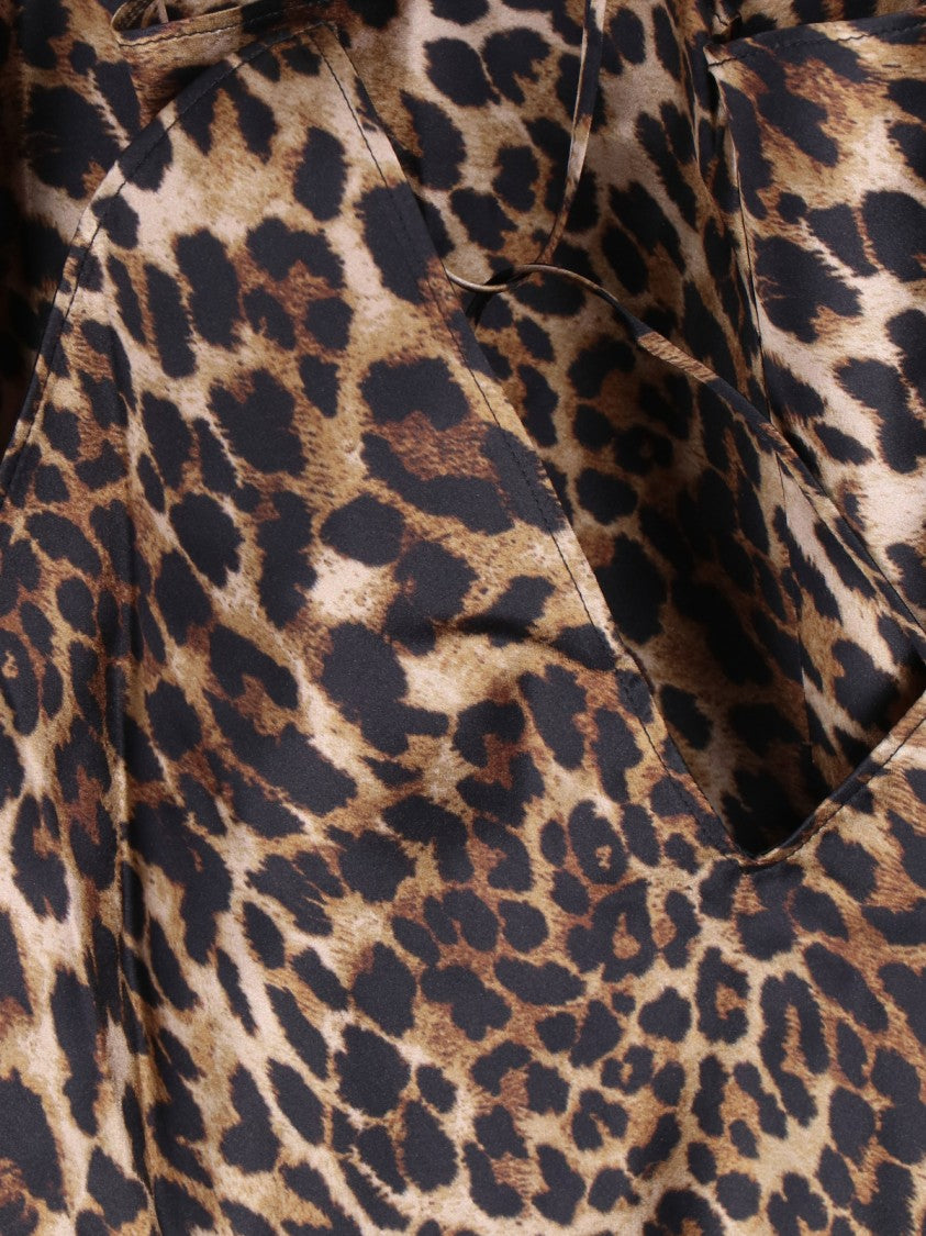 Nili Lotan "Emile Cami" Top – Brown Animal Print